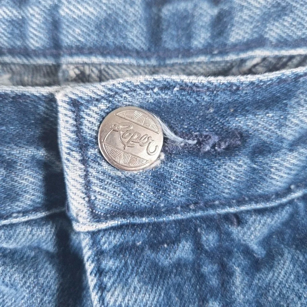 Vtg Roper Jeans Women Sz 13 Blue 80s‎ 90s Western High Rise Pleated Made In USA